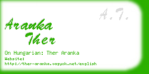 aranka ther business card